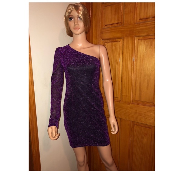 👗Nastygal sparkly one shoulder dress - Picture 6 of 8